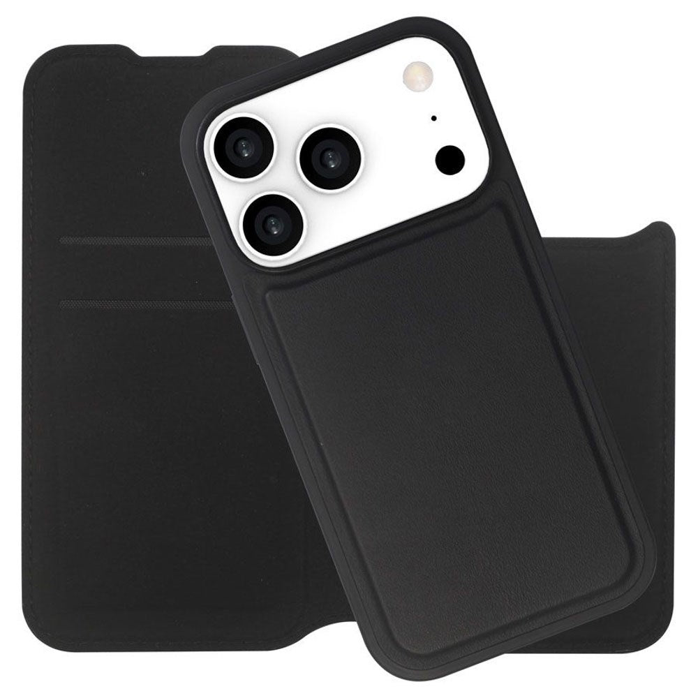 iPhone 17 Pro Lippa 2-i-1 Wallet Flip Cover - Sort