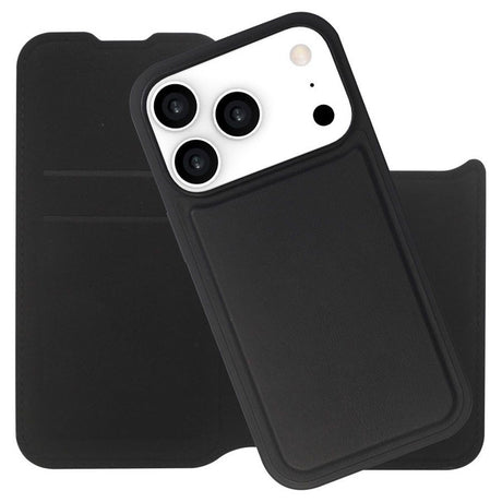 iPhone 17 Pro Lippa 2-i-1 Wallet Flip Cover - Sort