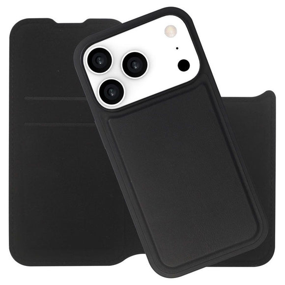 iPhone 17 Pro Lippa 2-i-1 Wallet Flip Cover - Sort
