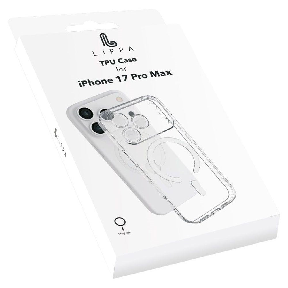 iPhone 17 Pro Max Lippa Fleksibelt Plast Cover - MagSafe Kompatibel - Gennemsigtig