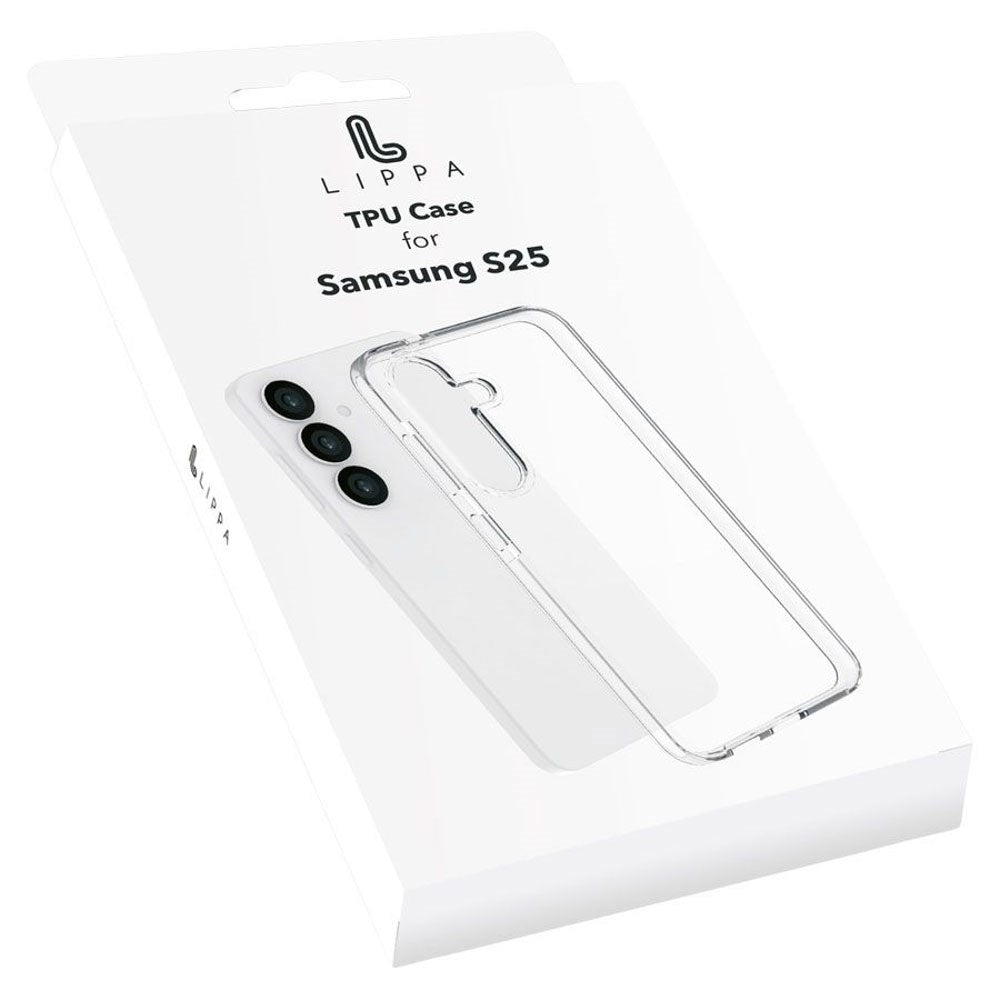 Samsung Galaxy S25 Lippa Fleksibelt Plast Cover - Gennemsigtig