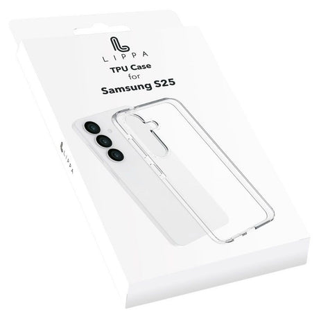 Samsung Galaxy S25 Lippa Fleksibelt Plast Cover - Gennemsigtig