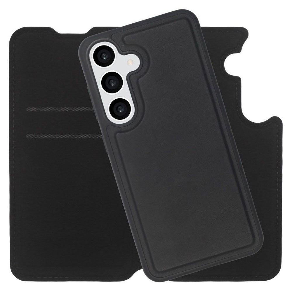 Samsung Galaxy S25 Lippa 2-i-1 Wallet Flip Cover - Sort