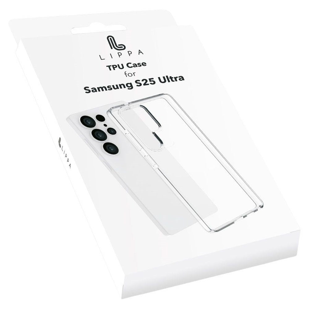 Samsung Galaxy S25 Ultra Lippa Fleksibelt Plast Cover - Gennemsigtig