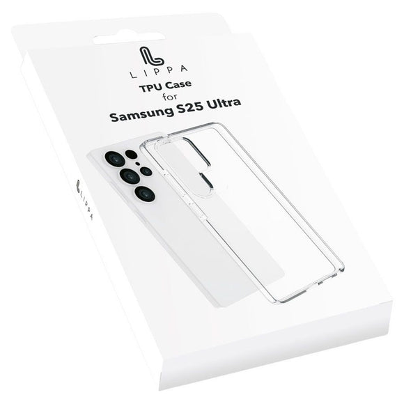 Samsung Galaxy S25 Ultra Lippa Fleksibelt Plast Cover - Gennemsigtig