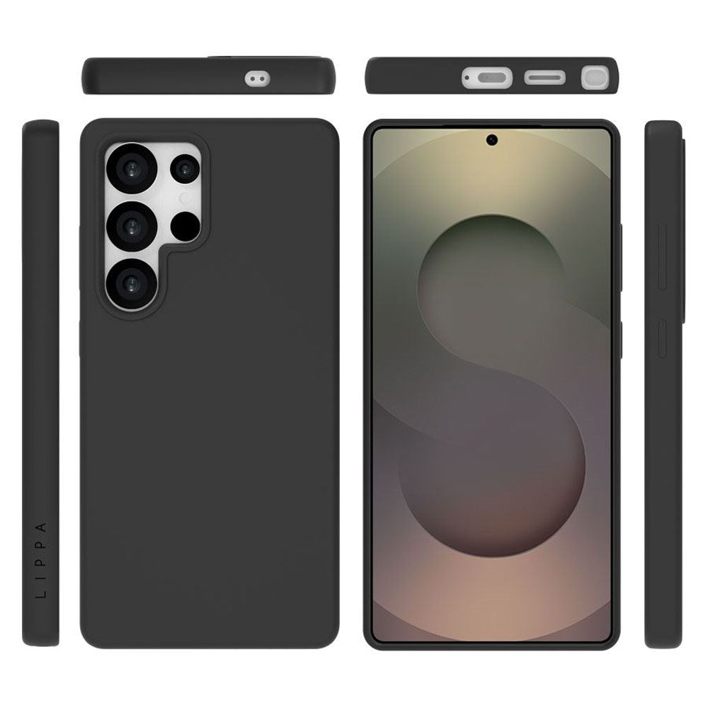 Samsung Galaxy S25 Ultra Lippa Silikone Cover - Sort
