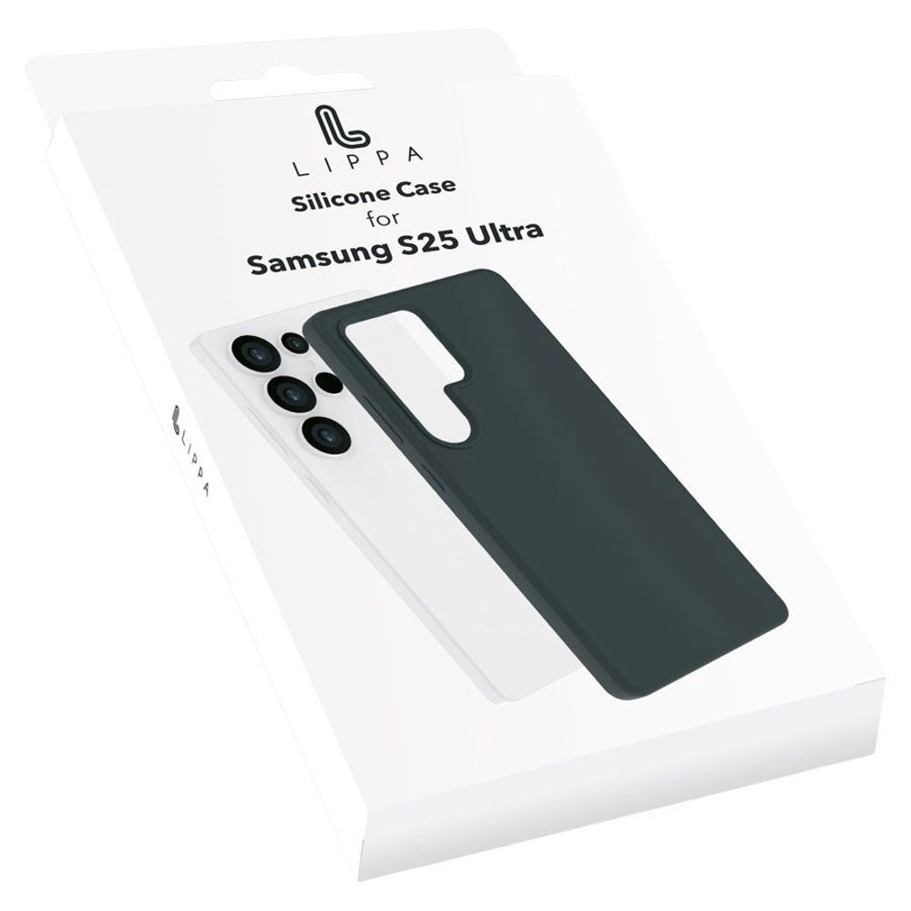 Samsung Galaxy S25 Ultra Lippa Silikone Cover - Sort