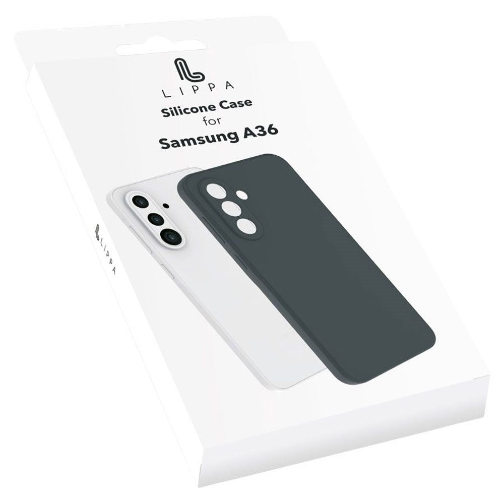 Samsung Galaxy A36 Lippa Silikone Cover - Sort
