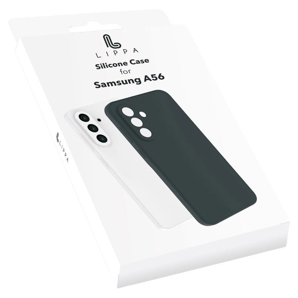 Samsung Galaxy A56 Lippa Silikone Cover - Sort