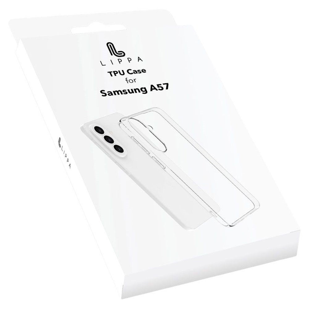 Samsung Galaxy A57 Lippa Fleksibelt Plast Cover - Gennemsigtig