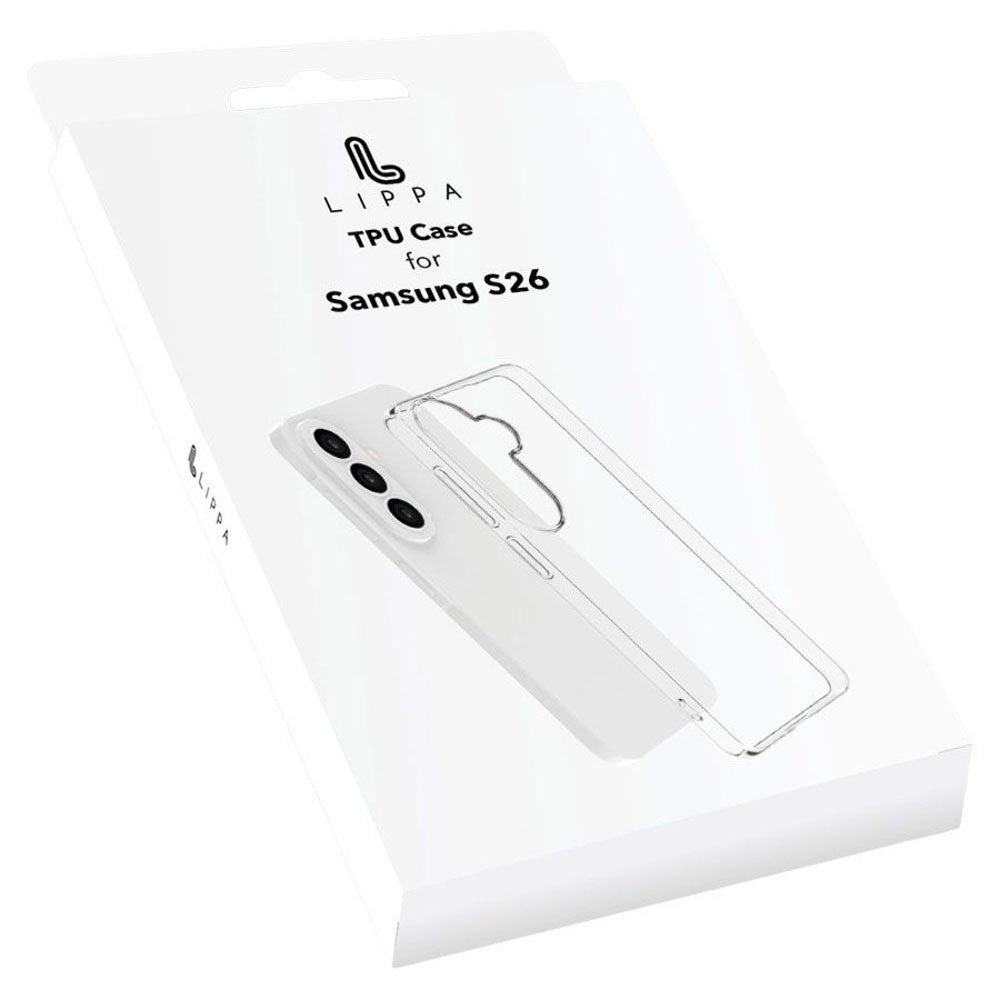 Samsung Galaxy S26 Lippa Fleksibelt Plast Cover - Gennemsigtig