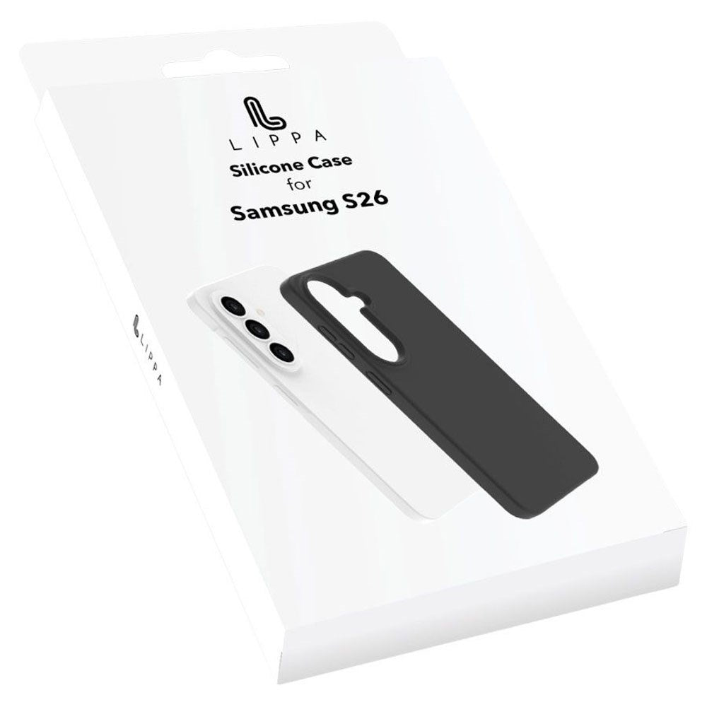 Samsung Galaxy S26 Lippa Silikone Cover - Sort