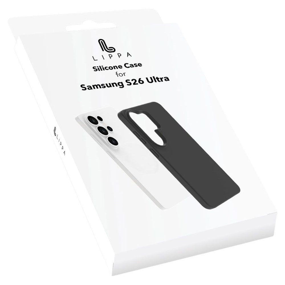 Samsung Galaxy S26 Ultra Lippa Silikone Cover - Sort