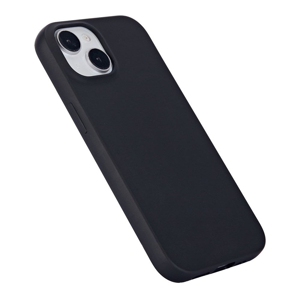eSTUFF iPhone 15 INFINITE VIENNA Fleksibelt Plastik Cover - 100% Genbrugsplastik - Sort