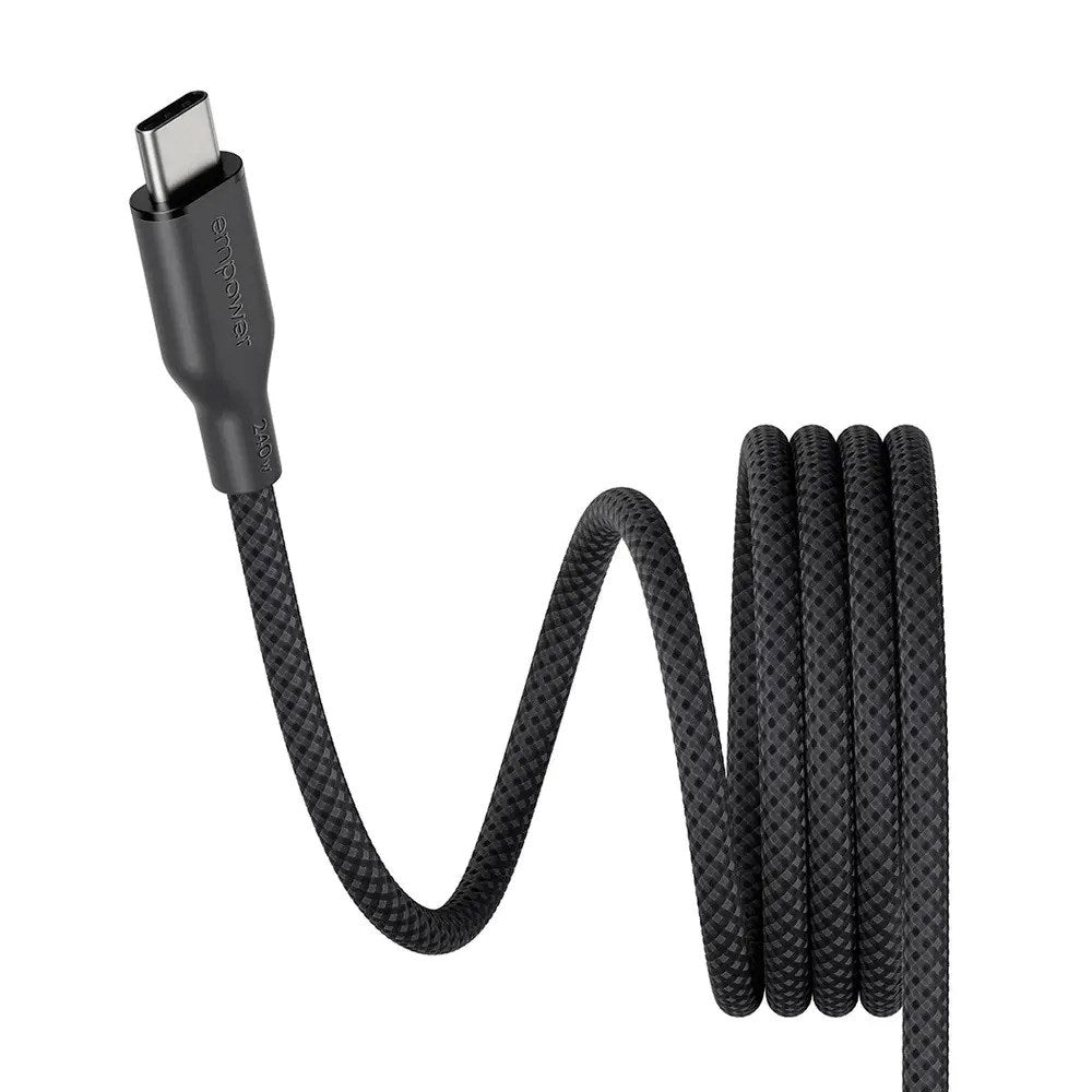 empower by PanzerGlass Magnetic 240W USB-C til USB-C Kabel - 1.5m - Space Black