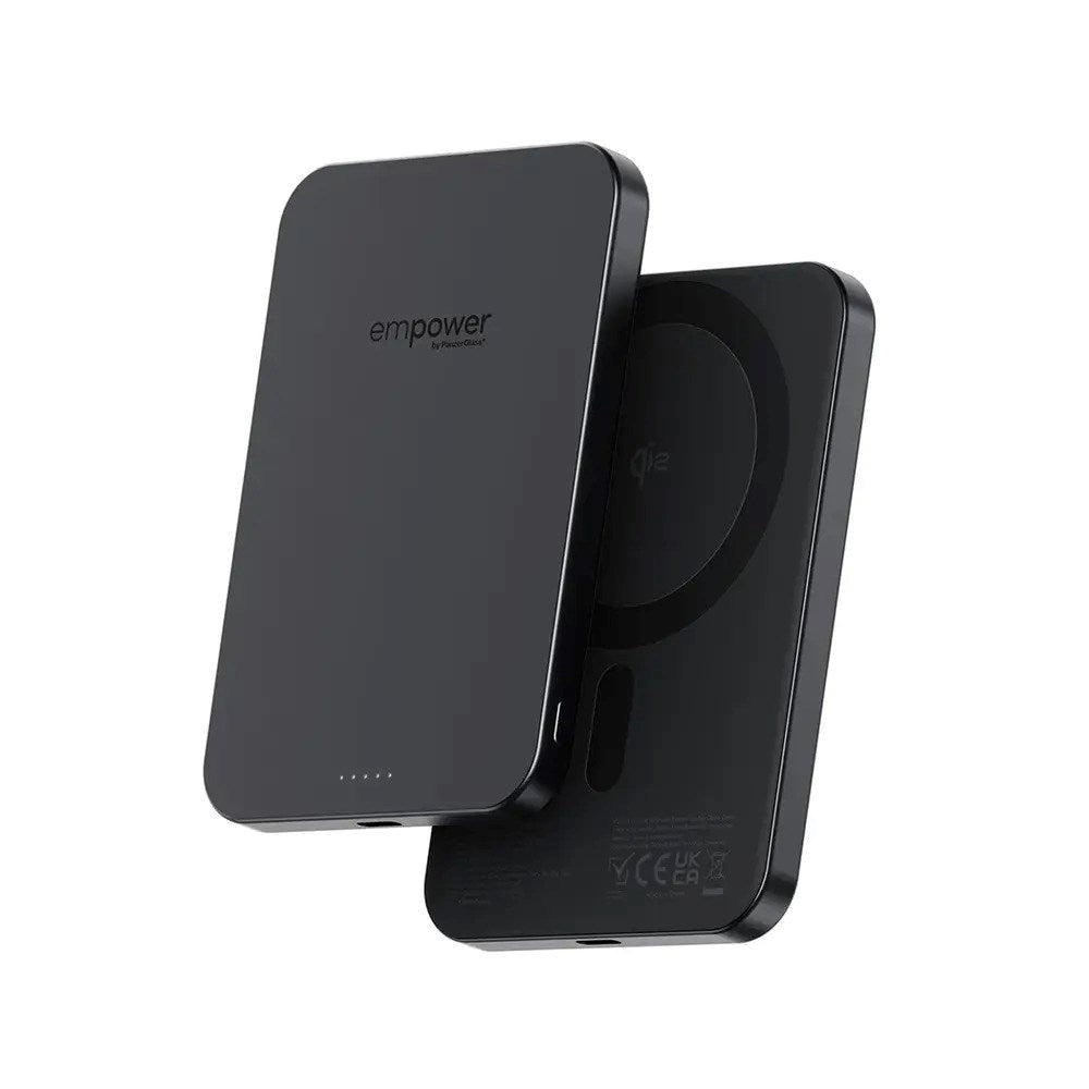 empower by PanzerGlass empower Bank - 5000 mAh - Qi2 / MagSafe Kompatibel - Space Black - (DEMO)