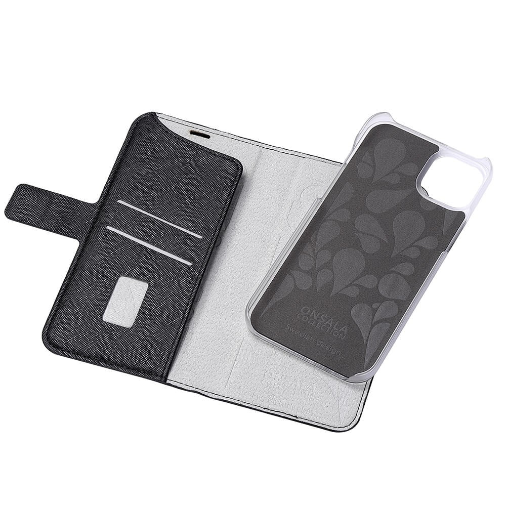 iPhone 14 Plus Onsala Fashion Collection Wallet Cover m. Magnet - Midnight Black