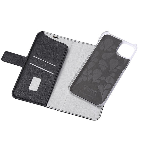 iPhone 14 Plus Onsala Fashion Collection Wallet Cover m. Magnet - Midnight Black