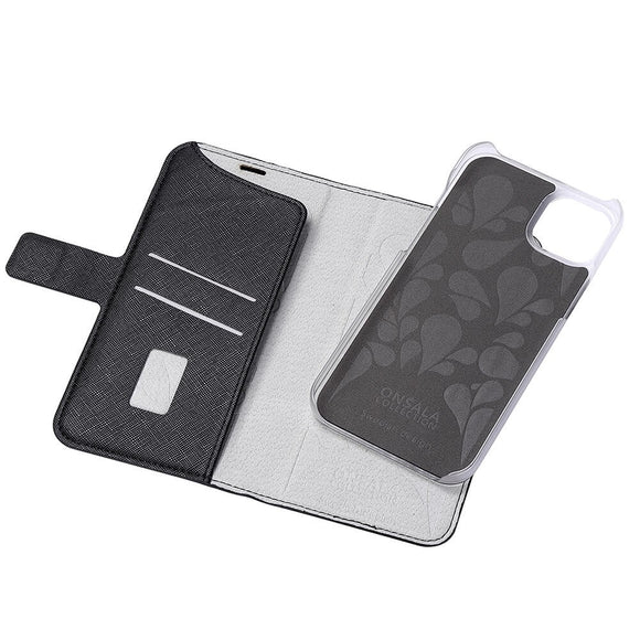 iPhone 14 Plus Onsala Fashion Collection Wallet Cover m. Magnet - Midnight Black