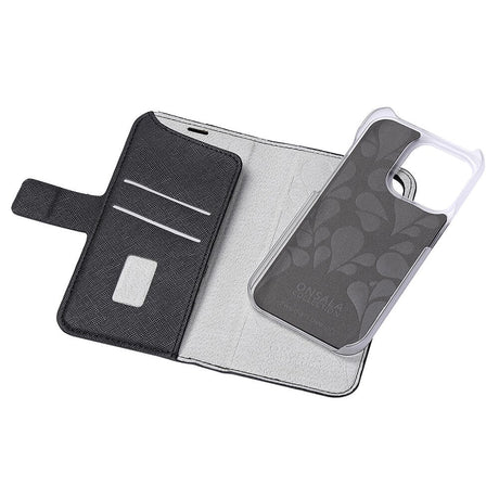 iPhone 14 Pro Onsala Fashion Collection Wallet Cover m. Magnet - Midnight Black