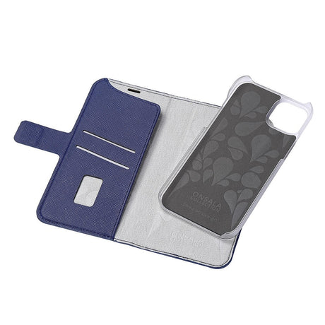 iPhone 14 Plus Onsala Fashion Collection Wallet Cover m. Magnet - Navy Blue