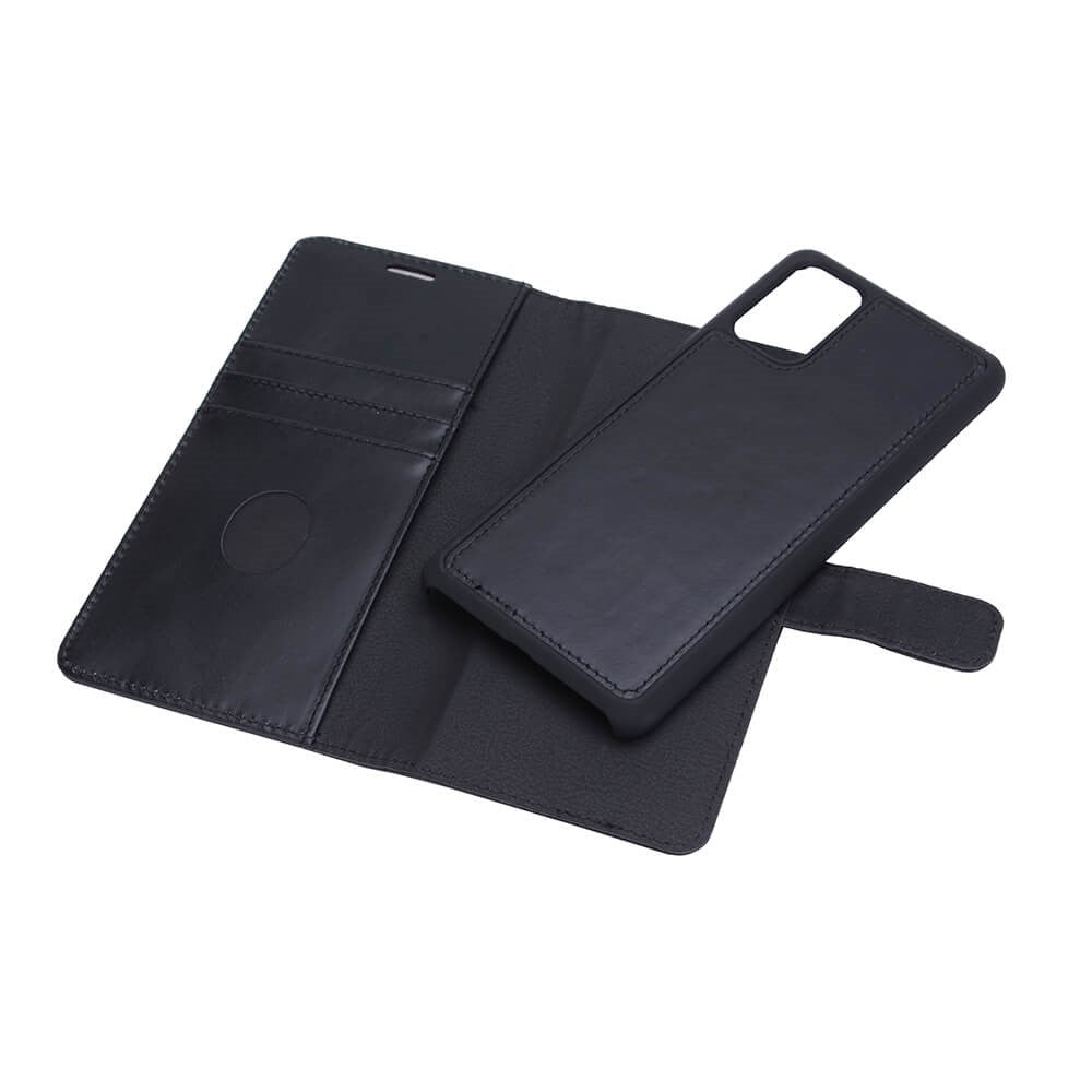 RadiCover 2-in-1 - Samsung S20+ (Plus) - Ægte Læder Cover - 86% Strålingsbeskyttelse - Sort