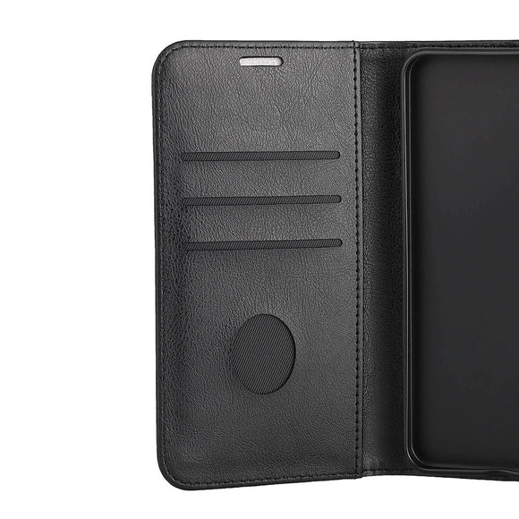 RadiCover Samsung Galaxy S25 Anti Stråling Kunstlæder Flip Cover m. Pung - Sort