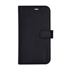 RadiCover Exclusive iPhone 17 Pro 2-in-1 Anti Stråling Læder Flip Cover m. Pung - MagSafe Kompatibel - Sort