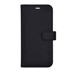 RadiCover iPhone 17 Anti Stråling Kunstlæder Flip Cover m. Kortholder - Sort