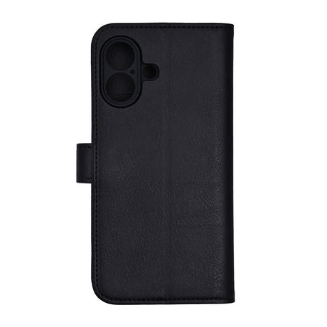 RadiCover iPhone 17 Anti Stråling Kunstlæder Flip Cover m. Kortholder - Sort
