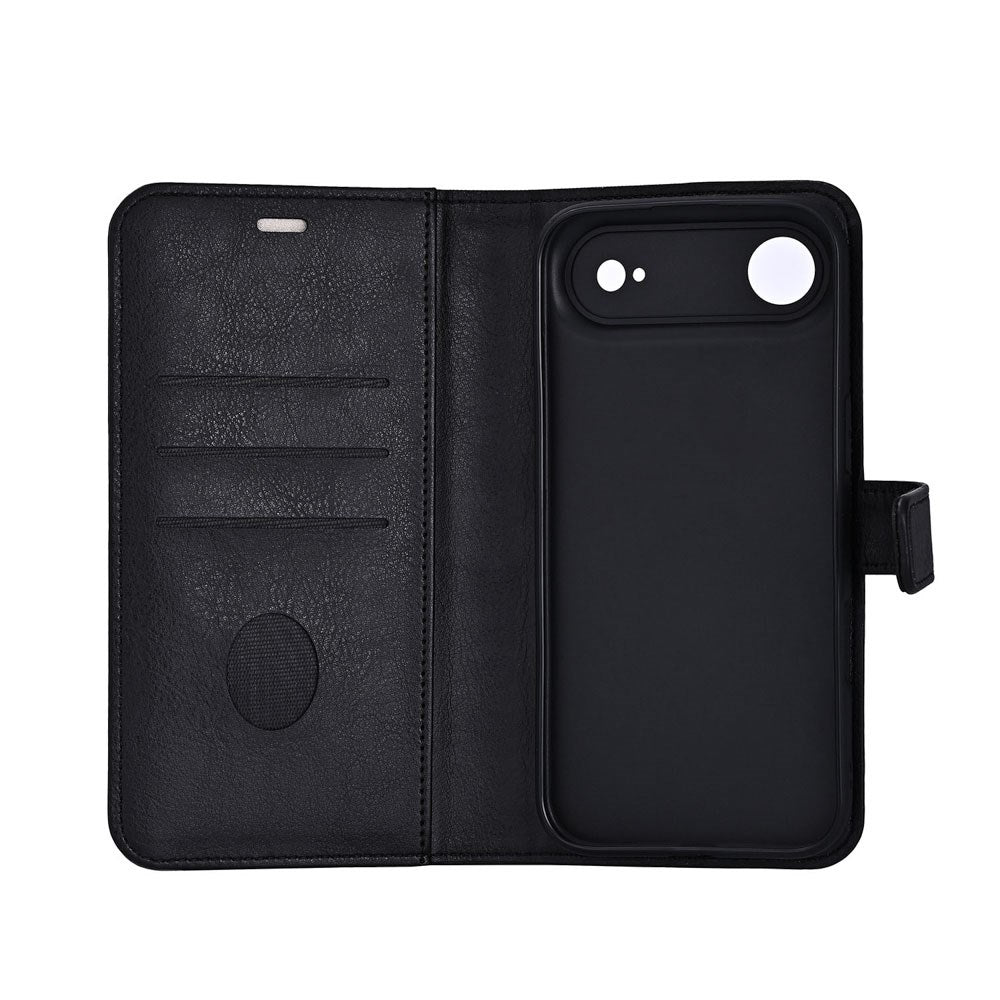RadiCover iPhone Air Anti Stråling Kunstlæder Flip Cover m. Kortholder - Sort