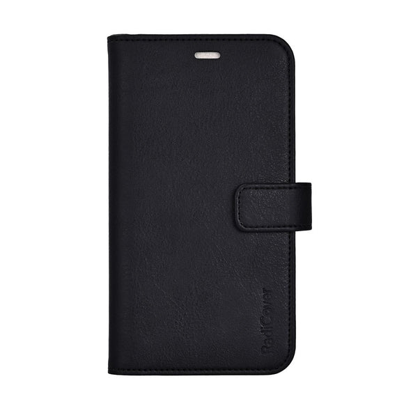 RadiCover iPhone 17 Pro Anti Stråling Kunstlæder Flip Cover m. Kortholder - Sort
