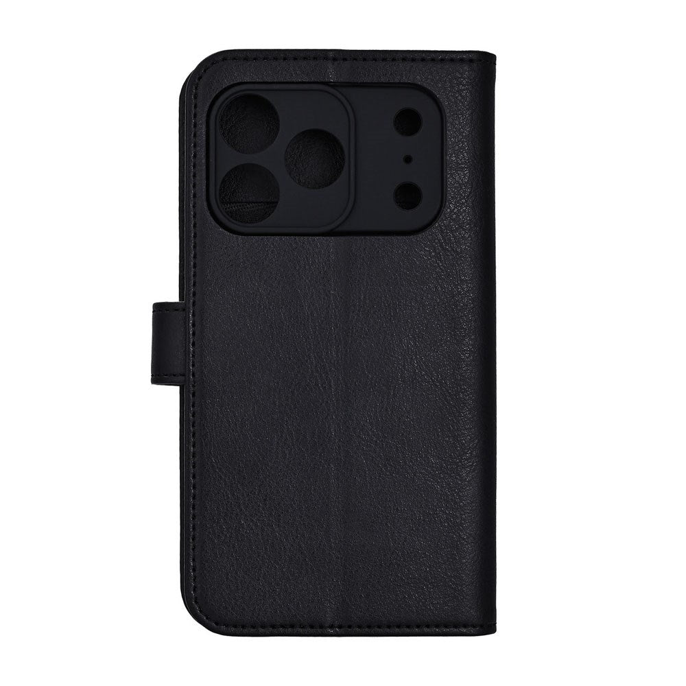 RadiCover iPhone 17 Pro Anti Stråling Kunstlæder Flip Cover m. Kortholder - Sort