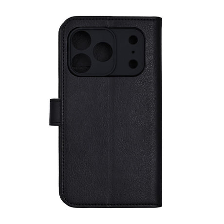RadiCover iPhone 17 Pro Anti Stråling Kunstlæder Flip Cover m. Kortholder - Sort