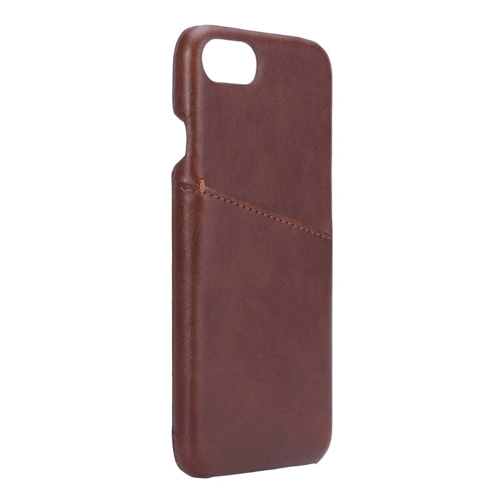 iPhone SE (2020) / 8 / 7 / 6s / 6 Onsala Imiteret Læder Cover m. Kortlomme - Brun
