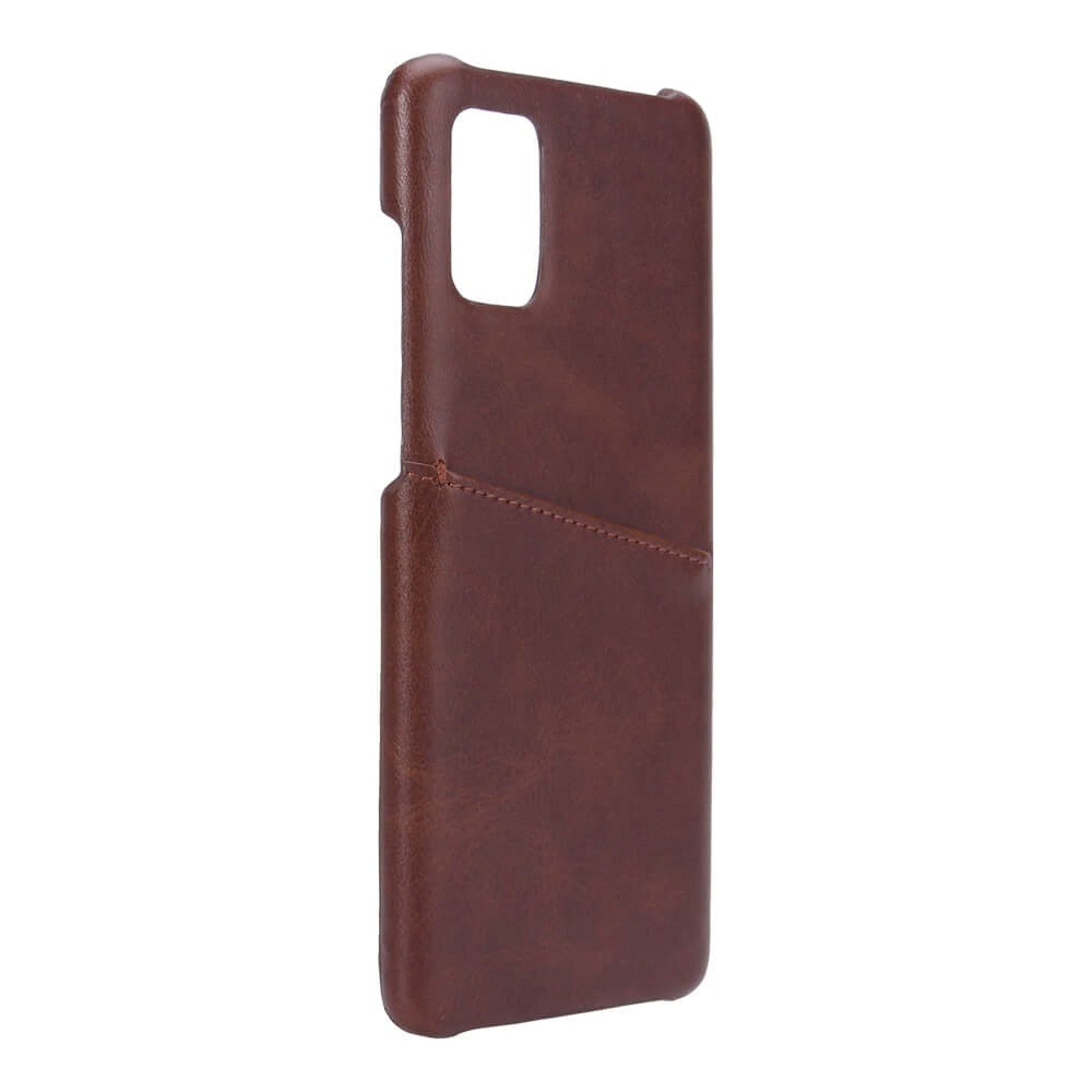 Samsung Galaxy A71 Onsala Imiteret Læder Cover m. Kortlomme - Brun