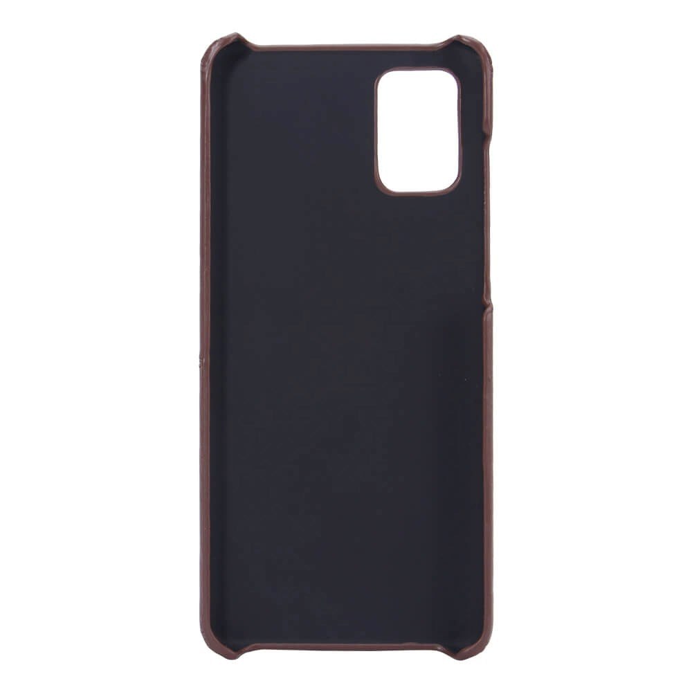 Samsung Galaxy A71 Onsala Imiteret Læder Cover m. Kortlomme - Brun