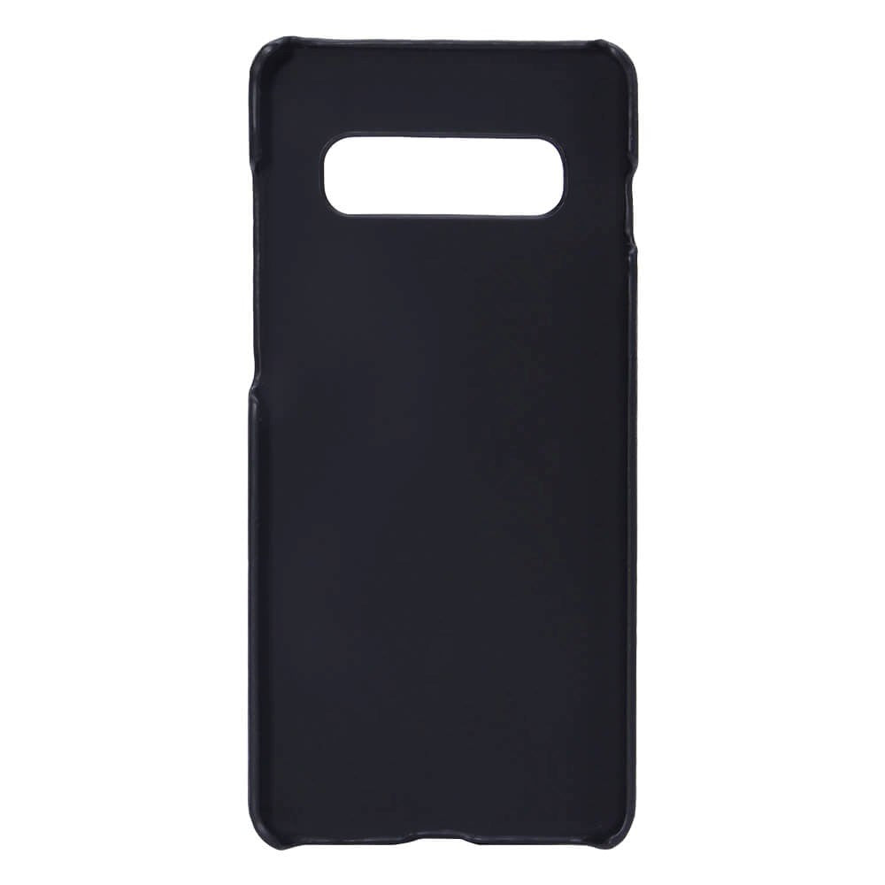 Samsung Galaxy S10 Onsala Imiteret Læder Cover m. Kortlomme - Sort