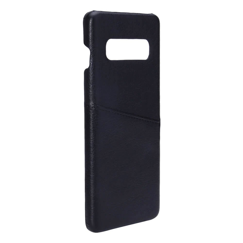 Samsung Galaxy S10+ (Plus) Onsala Imiteret Læder Cover m. Kortlomme - Sort