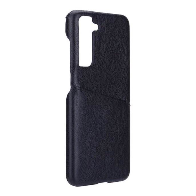 Samsung Galaxy S21 FE (5G) Onsala Collection Læder Cover m. Kortlomme - Sort