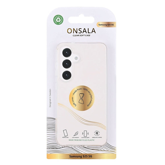 Samsung Galaxy S25 Onsala 100% Genanvendt Plastik Cover - Gennemsigtig