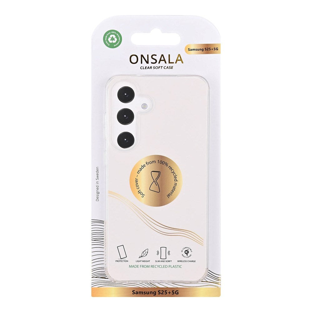 Samsung Galaxy S25+ (Plus) Onsala 100% Genanvendt Plastik Cover - Gennemsigtig