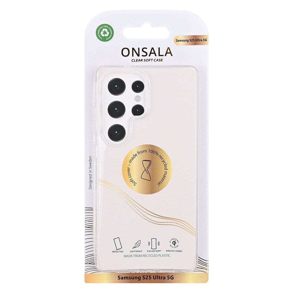 Samsung Galaxy S25 Ultra Onsala 100% Genanvendt Plastik Cover - Gennemsigtig