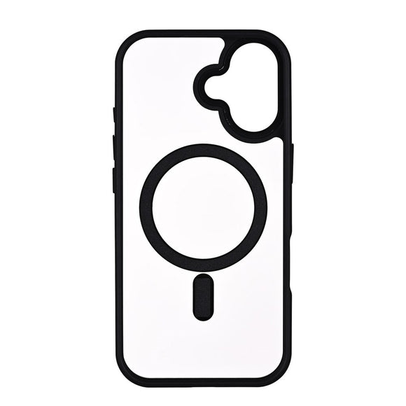iPhone 17 Onsala Bumper Case - MagSafe Kompatibel - Gennemsigtig / Sort