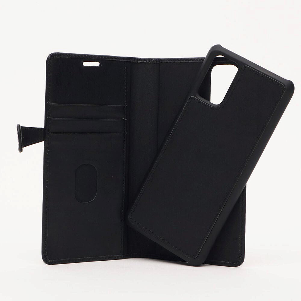 Samsung Galaxy S20+ (Plus) Buffalo 2-i-1 Ægte Læder Flip Cover - Sort