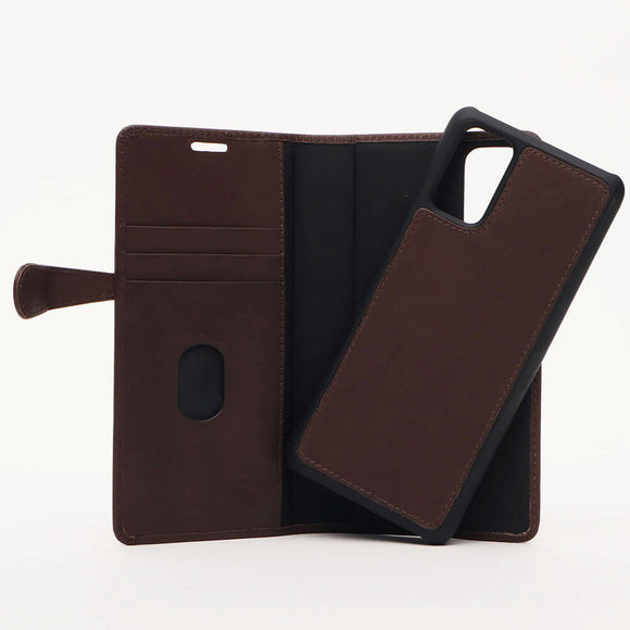 Samsung Galaxy S20+ (Plus) Buffalo 2-i-1 Ægte Læder Flip Cover - Brun