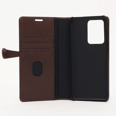 Samsung Galaxy S20 Ultra Buffalo 2-i-1 Ægte Læder Flip Cover - Brun