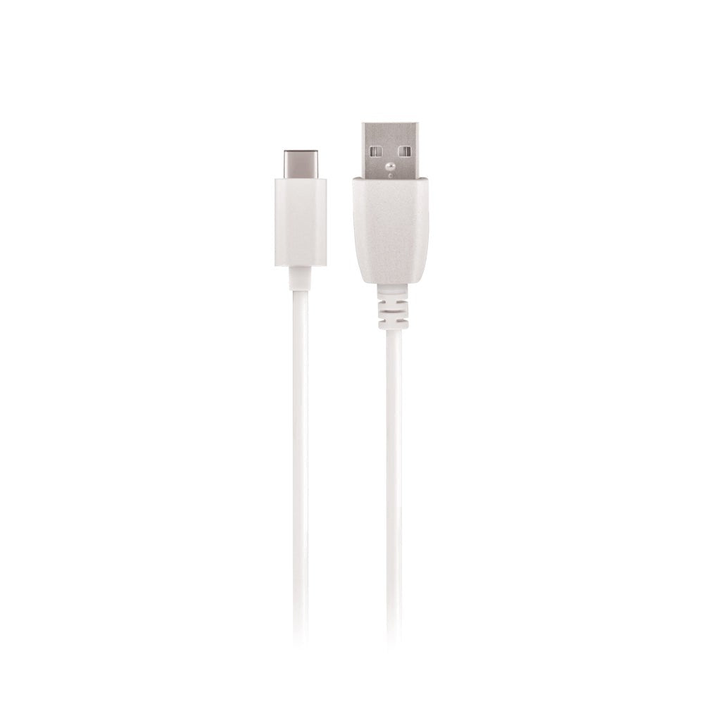 Maxlife 10,5W Vægoplader m. USB-A & Ledning USB-C - Hvid