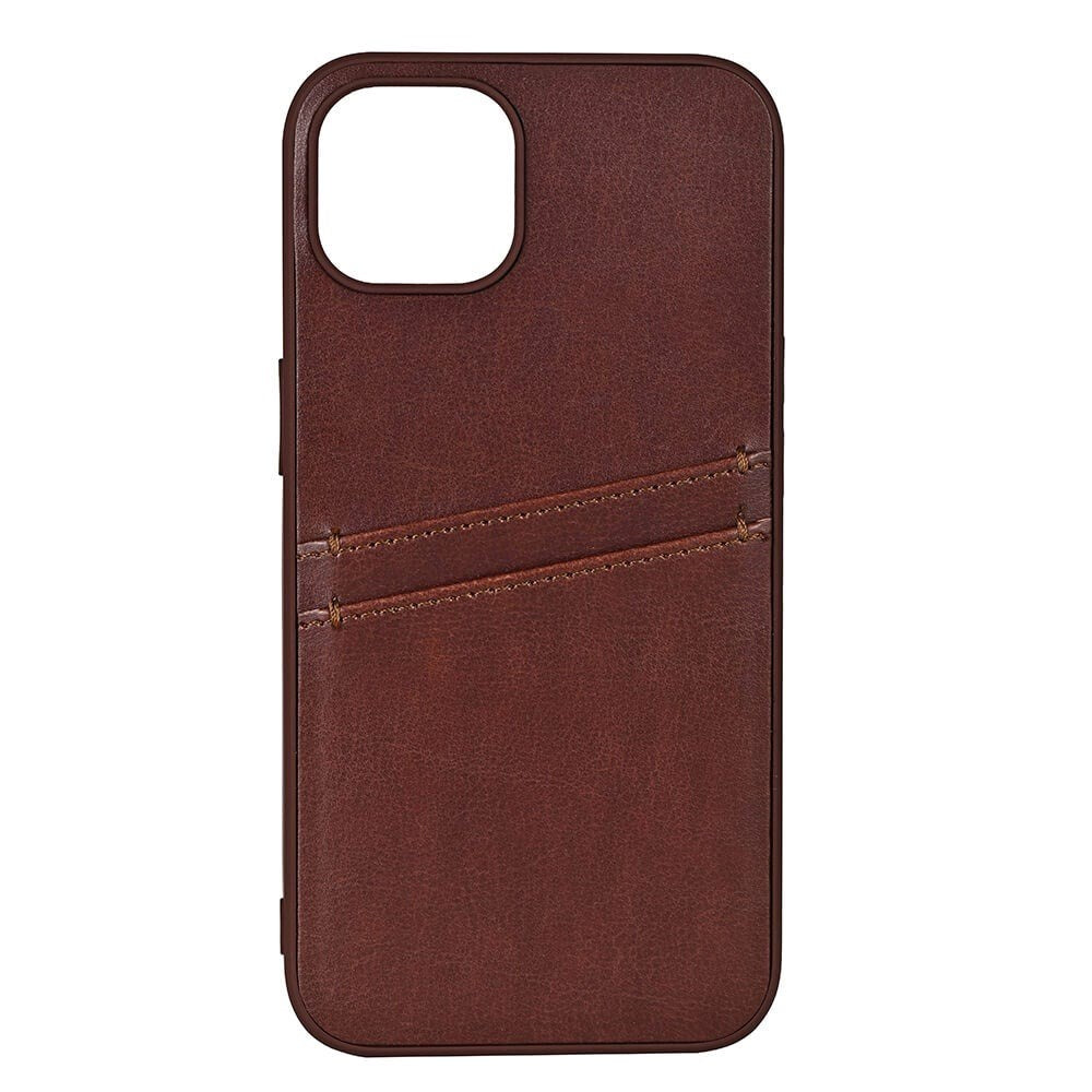 iPhone 12 / 12 Pro Buffalo Kunstlæder Cover m. Kortlomme - Brun