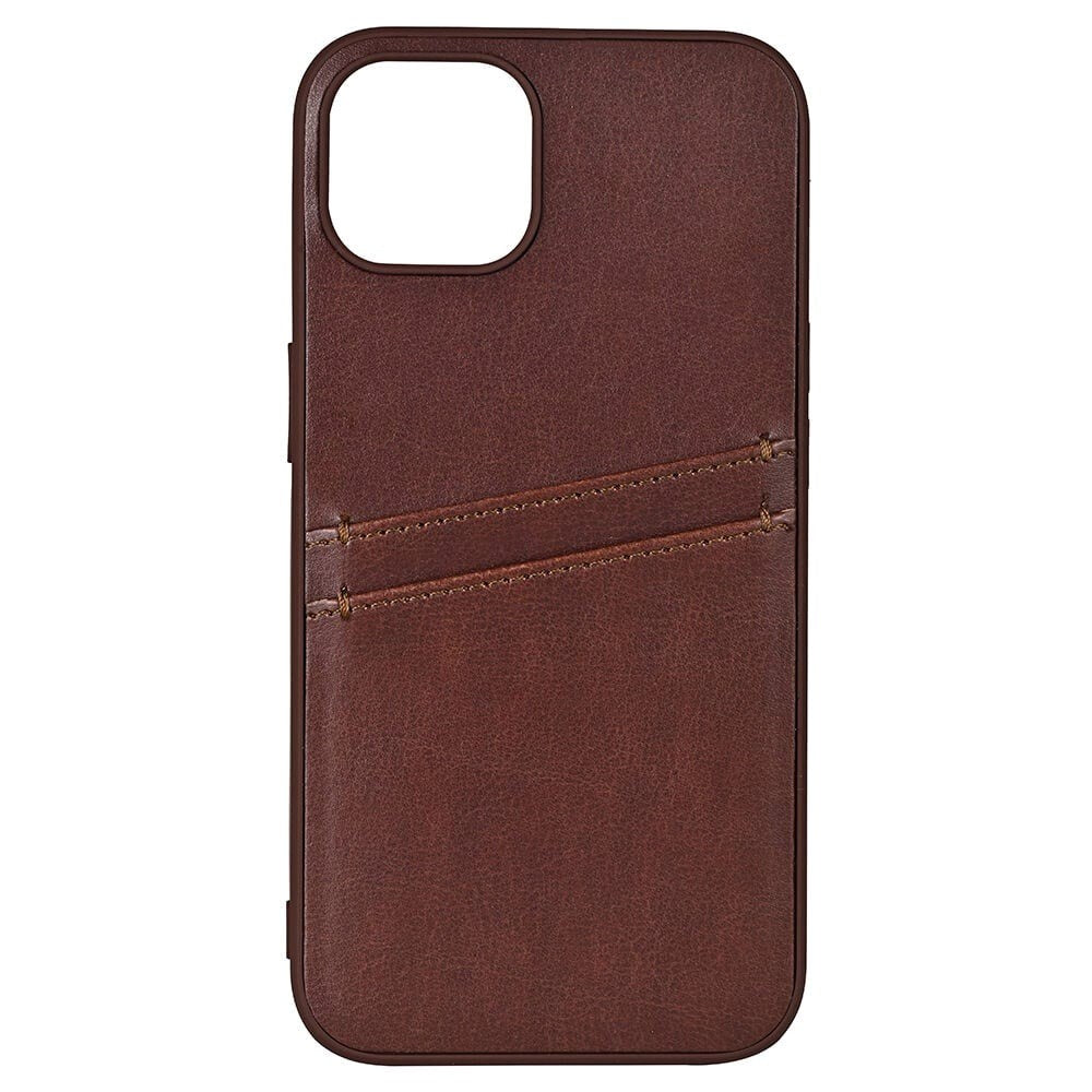 iPhone 13 Buffalo Ægte Læder Cover m. Kortlomme - Brun
